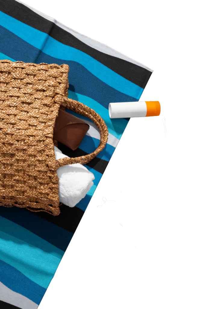 bolsa con toalla para la excursión a la isla saona